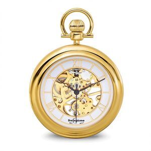 Swingtime Gold-finish Brass Stand Pocket Watch